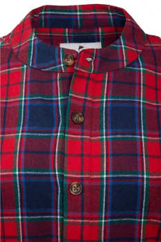 Flannel Nightshirt LV 12 -Red Navy Check